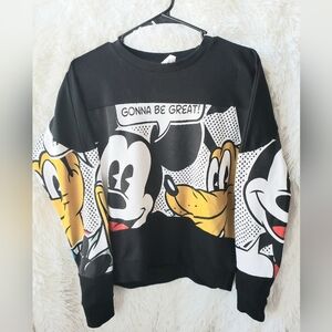 Disney Black Graphic Sweater
